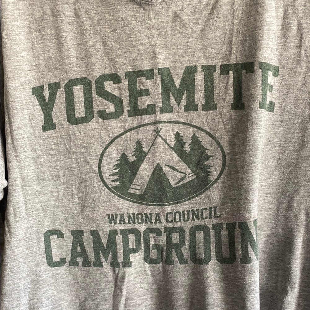 Brandy Melville Heather Gray Yosemite Tee Y2K OS - Picture 3 of 4